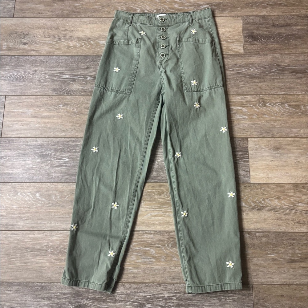 Pistola Sz 25 Tammy Colonel Daisy Button Fly Trouser Cargo Pocket Army Festival